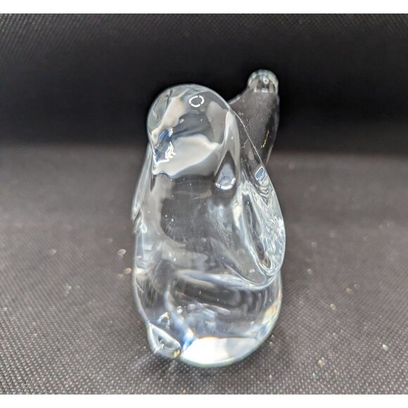 Vintage grynnen barret Basset Hound Glass Clear Figurine Paperweight 4 inch - Picture 4 of 7